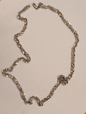 Milor Sterling SilverTwisted Rope Chain Necklace